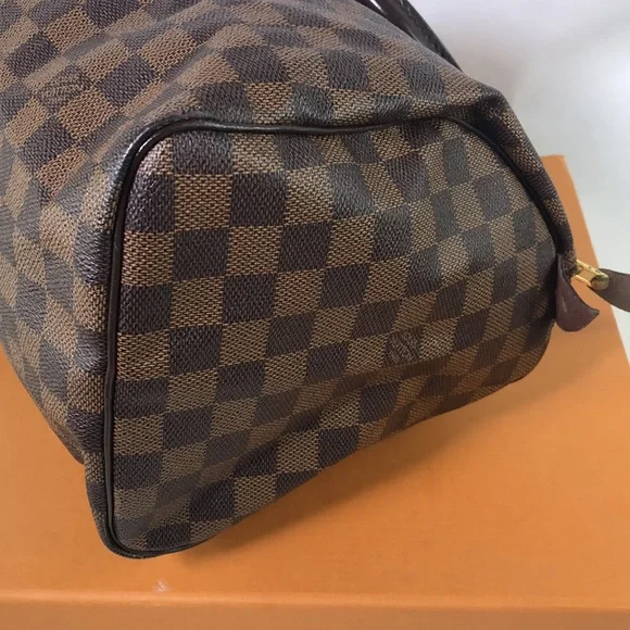 Speedy 30 damier ebene Louis Vuitton - Picture 6 of 15